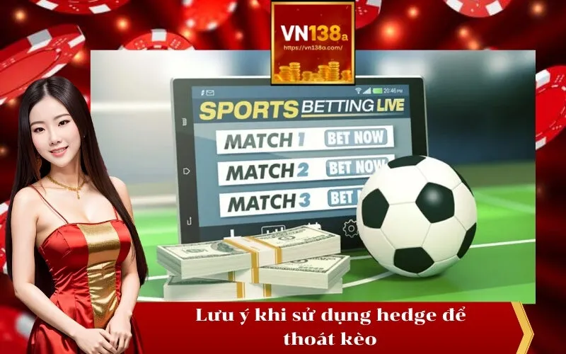 Lưu ý khi sử dụng hedge để thoát kèo